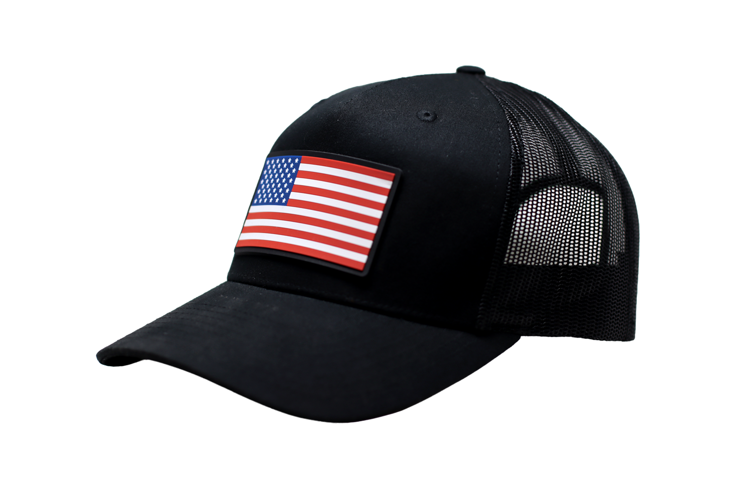 American Flag PVC Patch Hat - Image 3