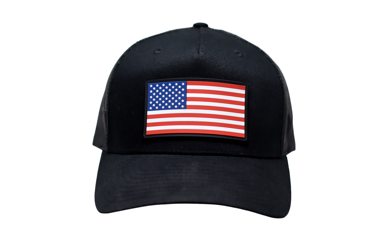 American Flag PVC Patch Hat - Image 2