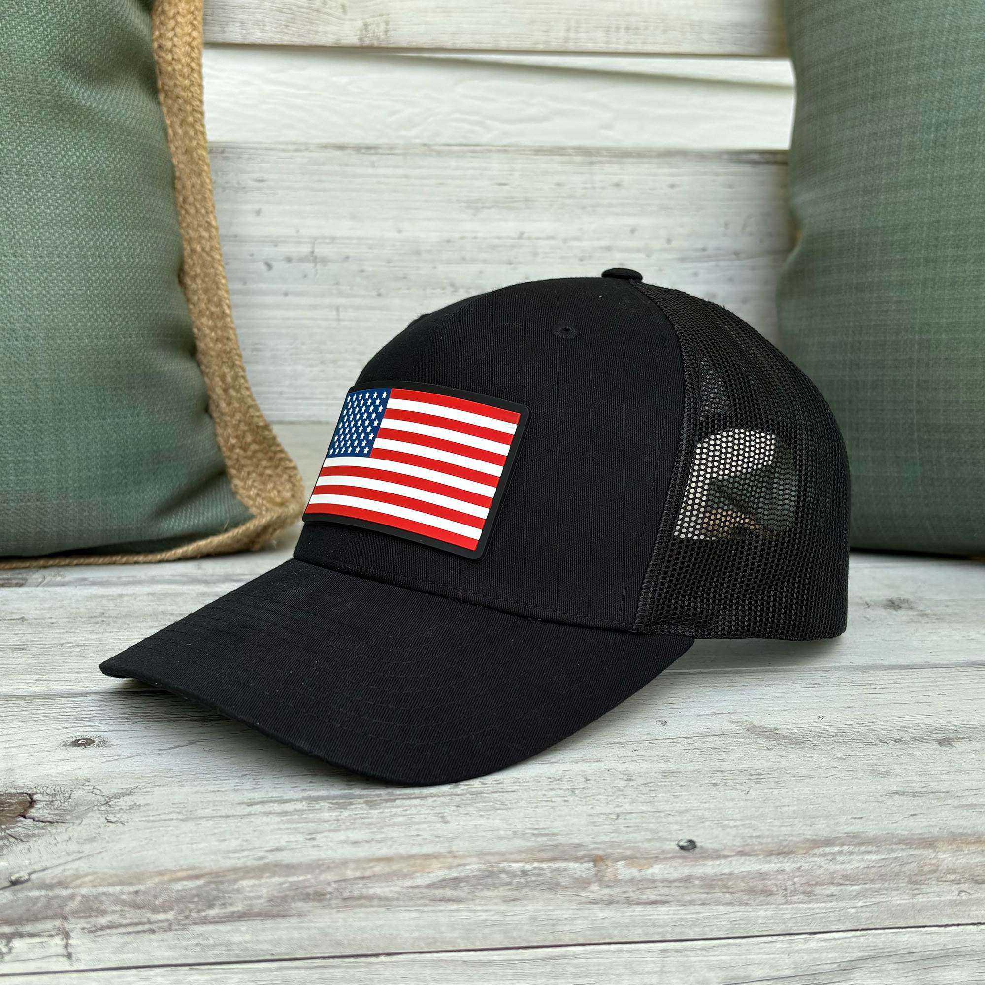 American Flag PVC Patch Hat